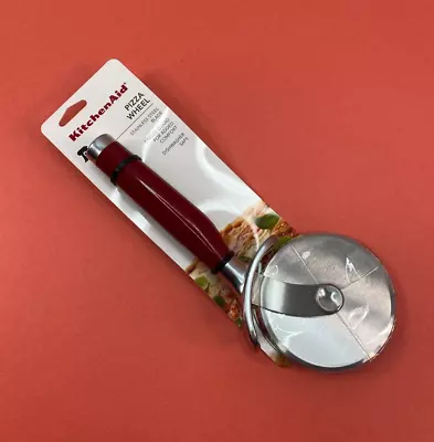 KitchenAid Pizza Cutter Wheel Red Stainless Steel Blade Finger Safety Guard • $19.95