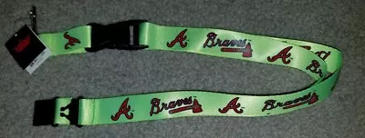 MLB Atlanta Braves Neon Green Breakaway Lanyard Keychain NWT Free Shipping • $8.59