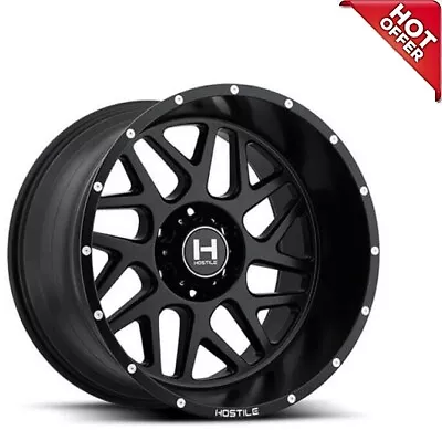 4ea 22x12 Hostile Wheels H108 Sprocket Asphalt (Satin Black) Off Road(S6) • $2108