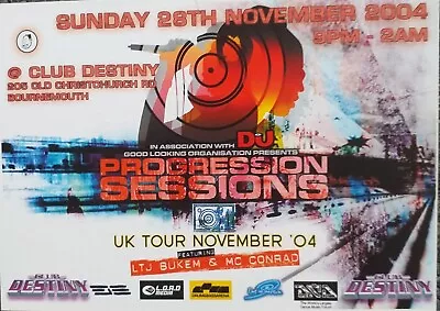 Logical Progression Ltj Bukem  Rave Flyer 2004 • £6.50