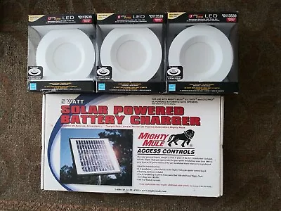 (5 Watt Solar Panel Kit FM121)(3 Utilitech Pro LED Indoor) • $600