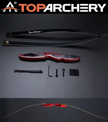 Archery 64  Hunting Wooden Longbow Takedown Bow 25-50lbs For Adults Right Hand • $101.51