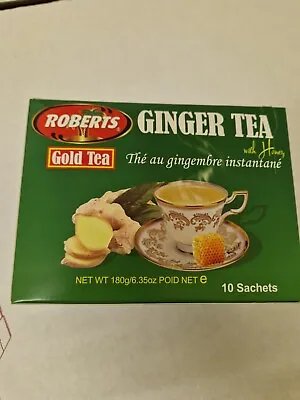 £10.99 • Buy 2 Boxes Of Gold Tea Instant Ginger Tea With Honey (20 Sachets)