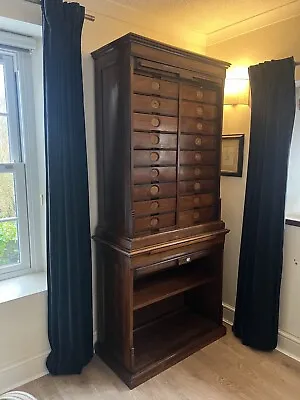 Amberg Mahogany Wooden Filing Cabinet 19th Century • £1100