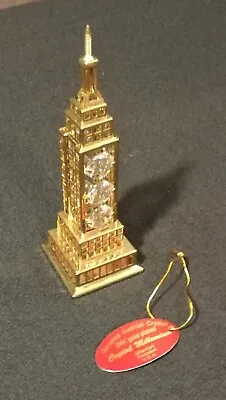 Genuine Austrian Crystal & 24K Gold Plated Miniature Symbolic Building In NYC • $18