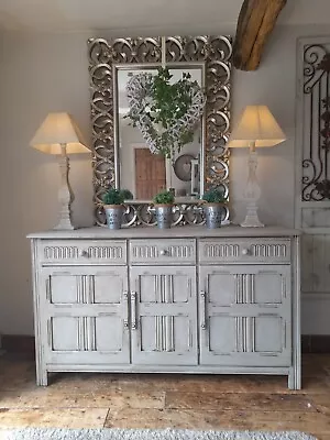 £350 • Buy French, Grey, Rustic, Distressed Sideboard/dresser