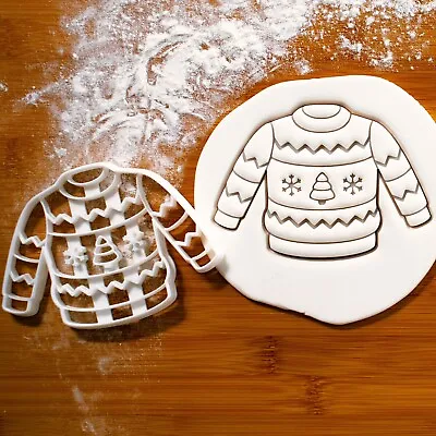 Christmas Jumper Cookie Cutter - Xmas Party Winter Festive Sweater Pullover • £14.71