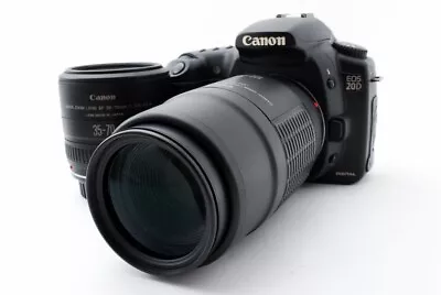 Canon EOS 20D 8.2MP 35-70/100-200mm Lens Set [Exc W/Strap Japan [737] • £218.29