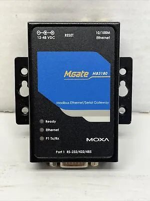1PCS MOXA Terminal Server MGate MB3180 USED Good Condition No Pwr Supply • $100