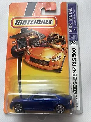 Matchbox 2007  Mbx Metal Mercedes - Benz Cls 500 #20 Metalflake Blue E2 • $11.99