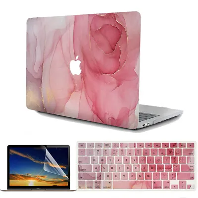 Marbled Hard Case Cover Keyboard Skin For MacBook Air 11 13 14 15 16 A3113 A3114 • £4.79