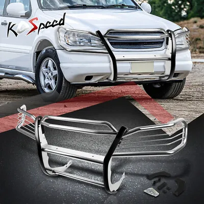 Chrome SS Bumper Protector Brush Grille Guard For 98-05 Mercedes ML-Class W163 • $338.99