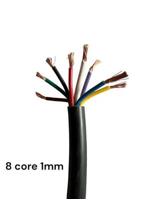 £244.99 • Buy 8 Core 1mm Automotive Cable Towing Trailer Wire 16.5A Thinwall Multicore 12V/24V