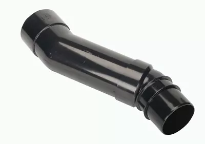 Hunter R24 Black Rainwater Pipe 68mm Half Round Adjustable Offset Downpipe • £11.65