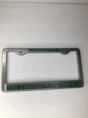 Vintage Metal University Of Vermont UVM CATAMOUNTS License Plate Frame • $22.75