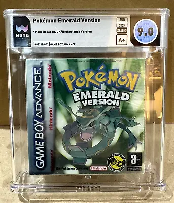 Nintendo Gameboy Advance Pokemon Emerald WATA/VGA Graded 9.0 A+ PAL New Sealed • £3999.95