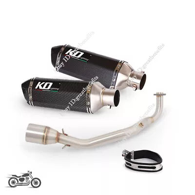 For Yamaha Zuma 125 BWS125 2020-2022 Front Link Pipe Muffler Tips Exhaust System • $118.99