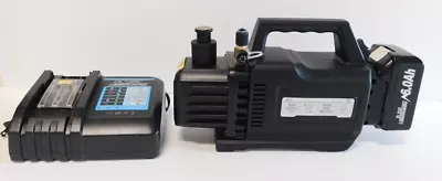 $179.95 • Buy FJC 690718VT 2-Stage CORDLESS 2.0 CFM Vacuum Pump With 6.0 Amp Battery & Charger