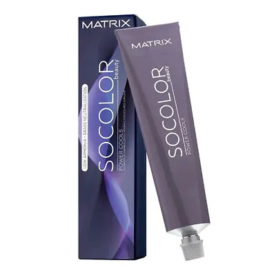 MATRIX Socolor Beauty Pernament Hair Colour 90 Ml Medium Brown Violet Ash 4VA • £9.99