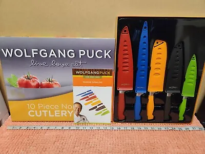 Wolfgang Puck 10 Piece Non Stick Cutlery Set  Live Love Eat  Colorful Set NEW • $29.99