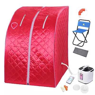 2L Home Large Chair Steam Sauna Spa Slimming Full Body Detox Therapy Weight Loss • $89.90