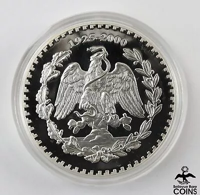2000 Mexico 75 Year Anniversary Bank Of Mexico .999 Silver 2oz Round Medal • $23.50