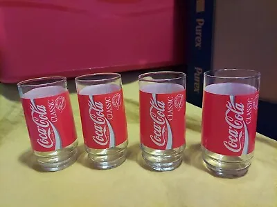 Vintage Glass Coca-Cola Tumblers 4 In Set • $9