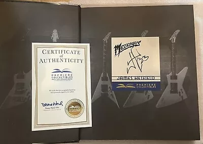 James Hetfield Autographed Messengers Hardcover Book Metallica SIGNED IN HAND • £159.95