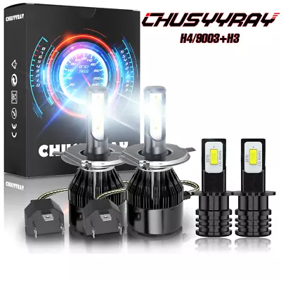 6000K 4X LED Headlight Hi/Lo + Fog Light Bulbs Combo For Daewoo Nubira 1999-2002 • $27.99