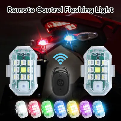 RGB LED Strobe Light For Motorcycle Underglow Light Kit With Remote Control • $11.20