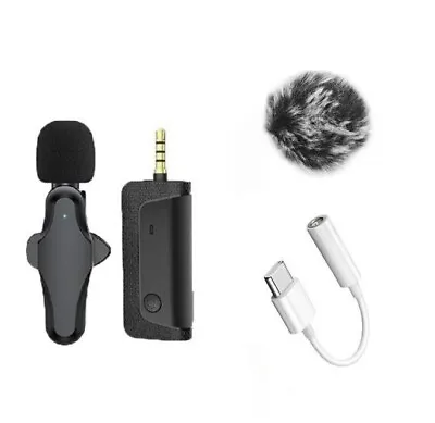 1 Piece Wireless Lavalier Microphone For Camera Speaker And Smartphone 3 In 1 • £14.99