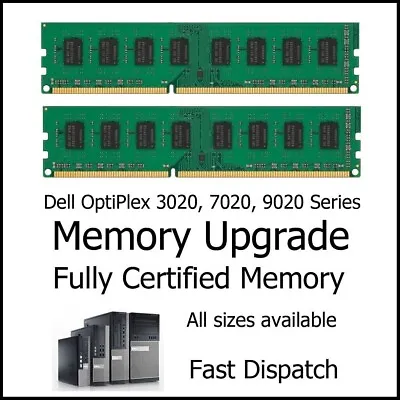 8GB Kit (2 X 4GB) DDR3 Memory Upgrade For Dell OptiPlex 9020 PC3-12800U 1600MHz • £11.99