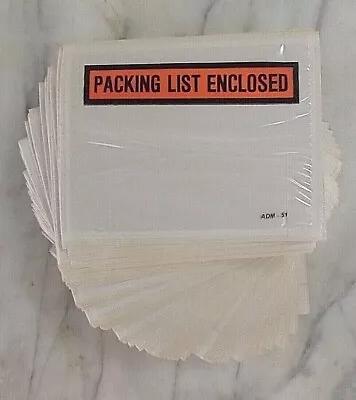 Packing List Enclosed Envelopes Shipping Label Invoice Slip Pouch Self Adhesive • $4.99