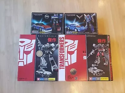 Transformers Masterpiece  Lot Prowl Bluestreak Smoke Screen And Tracks • $300