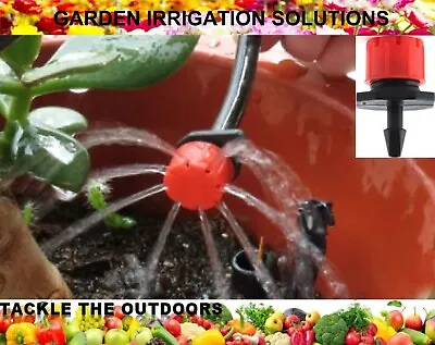 Garden Greenhouse Micro Irrigation Drippers 4mm Sprinkler Watering System Heads • £10.83