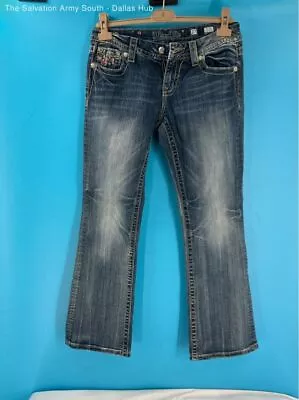 MissMe 27 Mid - Rise Easy Boot Cut Blue Jeans. • $4.99