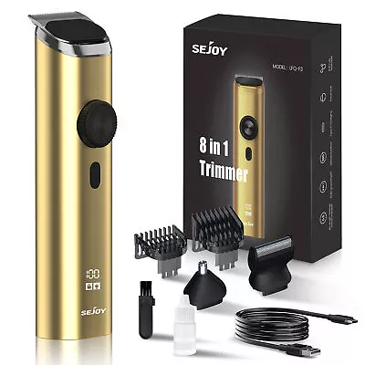 SEJOY Professional Electric Beard Trimmer Men Hair Clipper Razor Grooming Kit • £19.99