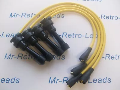 Yellow 8mm Performance Ignition Leads Lancer Gsr 1.8 Turbo Colt Gti 4g93 Engines • $75.22