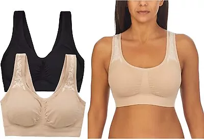 ELLEN TRACY Women's Underwear Seamless Wirefree Bra Bralette With Removable Pa • $29.98