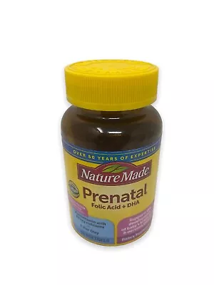Nature Made Prenatal Multivitamins Folic Acid + DHA 60 Softgels EXP 5-2024 • $12.99