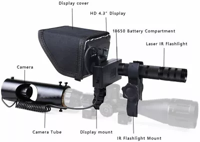 £113.44 • Buy Pro Digital Infrared Hunting Camera 720P Screen With Flashlight Torch Anti Shock
