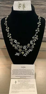 Michael Michaud Retired “ Carolina” Lace Collar Necklace W/ Matching Earrings • $245