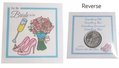 £1.89 • Buy Bride To Be Gift Lucky Sixpence For Her Shoe Keepsake Good Luck Charm (Jz-4z)