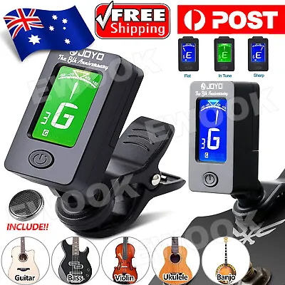 $13.95 • Buy Chromatic Guitar Tuner Violin Ukulele Bass LCD Electronic Digital Clip On AUS