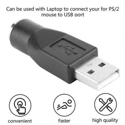$1.34 • Buy PS/2 Female To USB Male Converters Connector Adapters For PC Q9P5