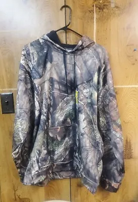 Mossy Oak Men's Lightweight Camo Poly Tech Hoodie Sweatshirt XL FREE SHIPPING • $18.99