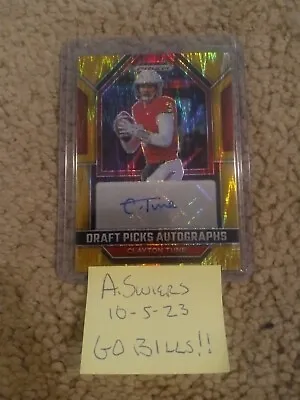 2023 Panini Prizm Clayton Tune Gold Flash Auto #/5 • $220