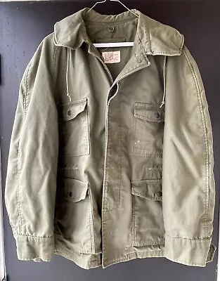 First Pattern Vietnam Field Jacket Dated 1966 OG 107 Large Short Uniform USAF • $235