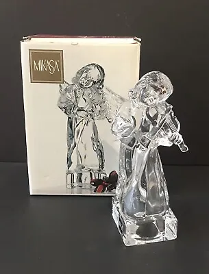 Mikasa Herald Collection Angelic Violin Angel Heavy Crystal Figurine 7 1/2  • $40