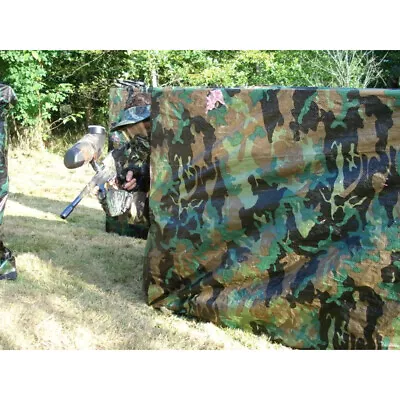 Camo Heavy Duty Tarpaulin Waterproof Cover Ground Sheet Camouflage Tarpaulin • £5.97